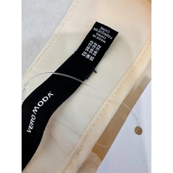 New Vero Moda Women's Size US 6 38/32 Relaxed Trousers WIDE PANT Birch/Beige - Picture 13 of 15